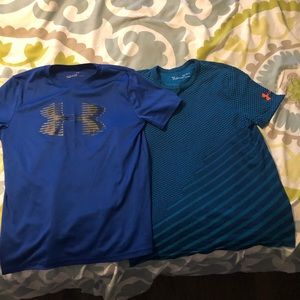 Lot of 2 Under Armour boys large shirts